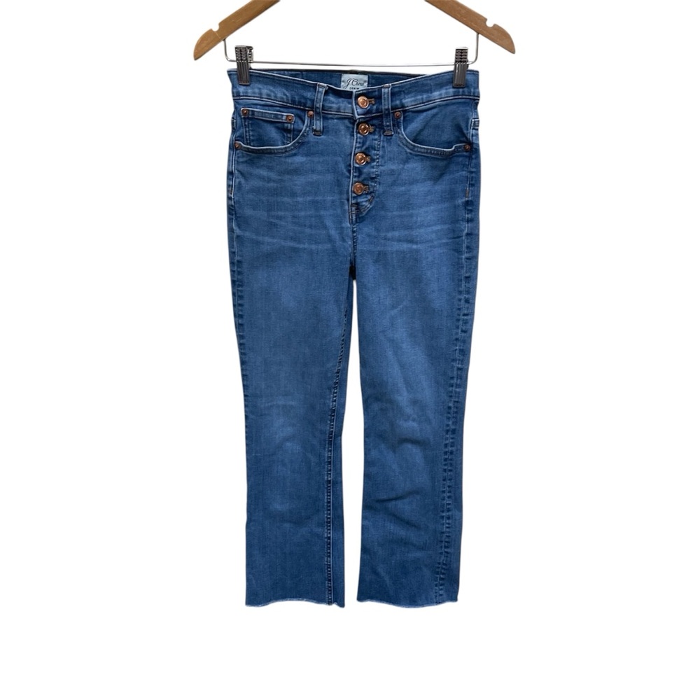 J. Crew Billie Demi Boot Cut Crop Jeans Size 25